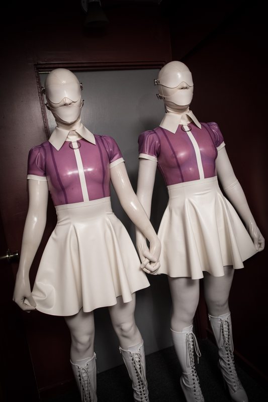 A sexy photograph of Nico in white latex. Posted February 2019.