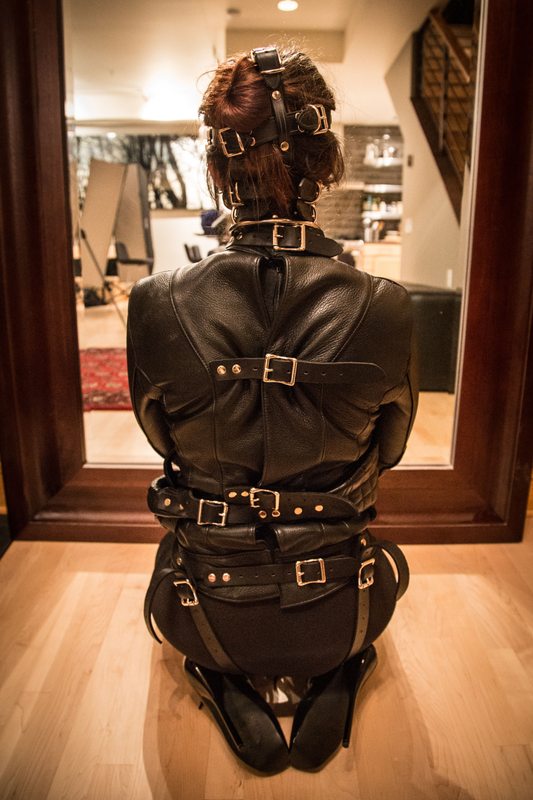 A sexy photograph of Someone. Tagged with: straitjacket. Posted October 2015.
