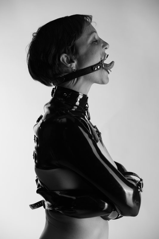 A sexy photograph of Esme in black latex. Posted May 2017.