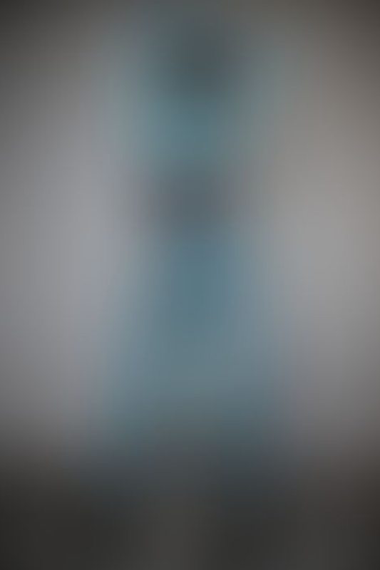 A sexy photograph of Mbot in blue latex. Posted April 2021.