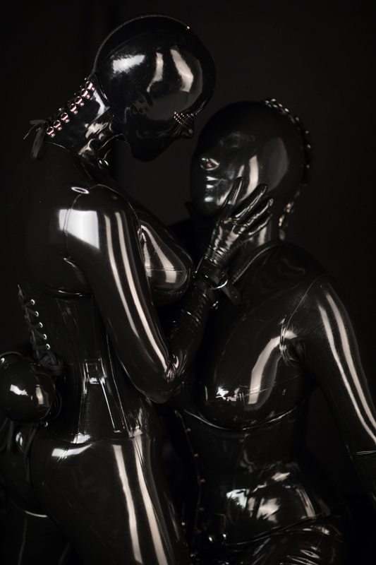 A sexy photograph of Vespa, in black latex. Posted November 2017.