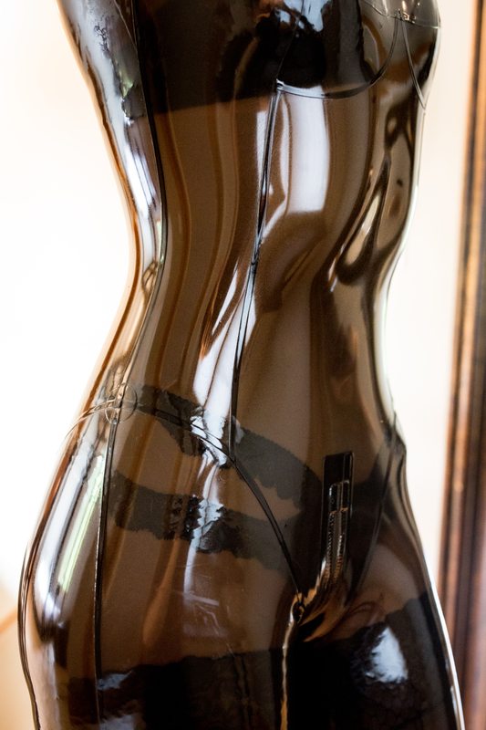 A sexy photograph of Vespa in transparent latex. Posted April 2016.