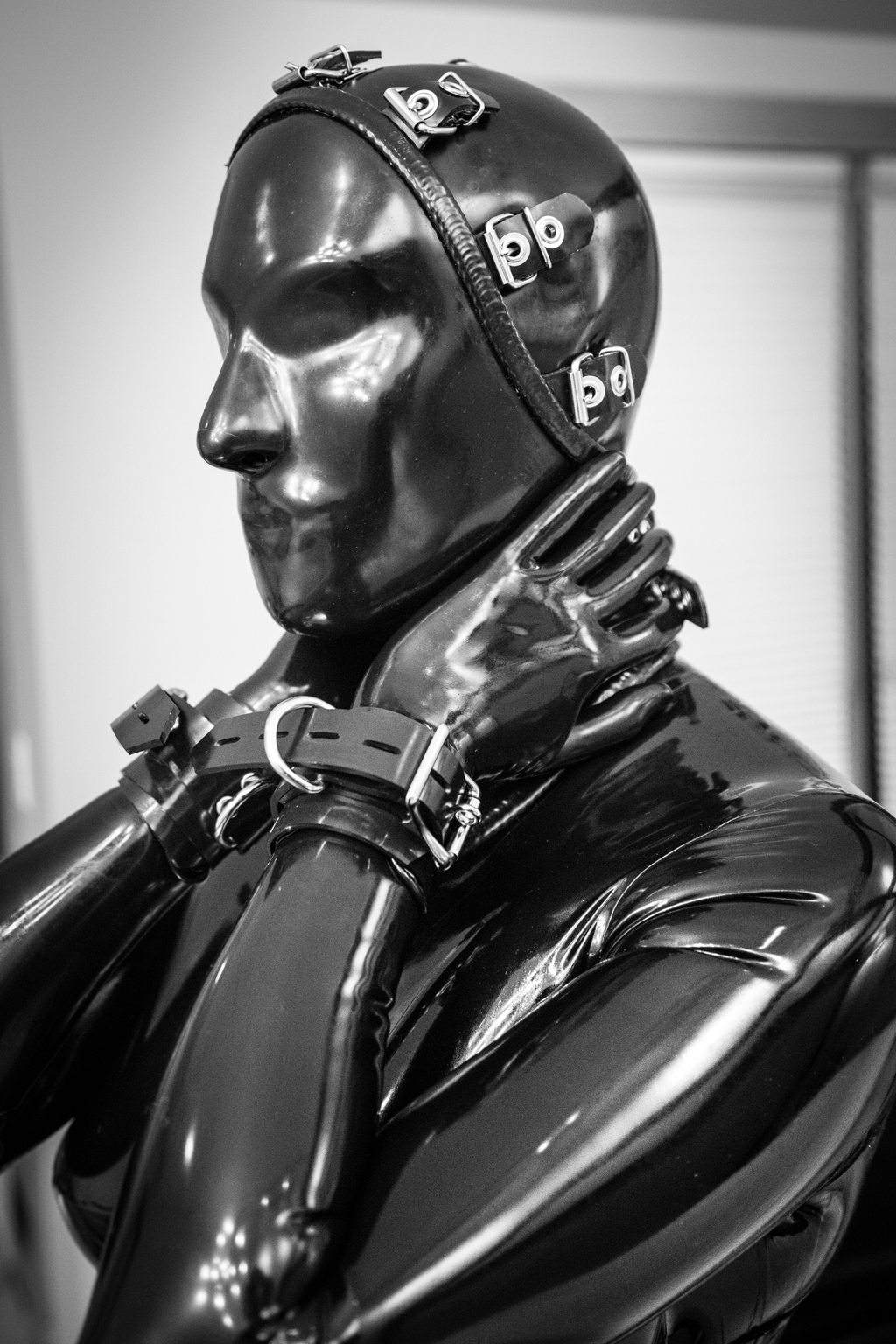 Masks and Mirrors A photo album of Vespa, in black latex. Tagged with: vibrator. Posted February 2016.