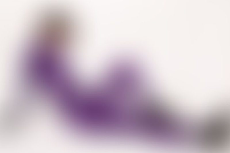 Cam Damage in Purple Latex № 1 A sexy photograph of Cam Damage in purple & pink latex. Posted March 2018.