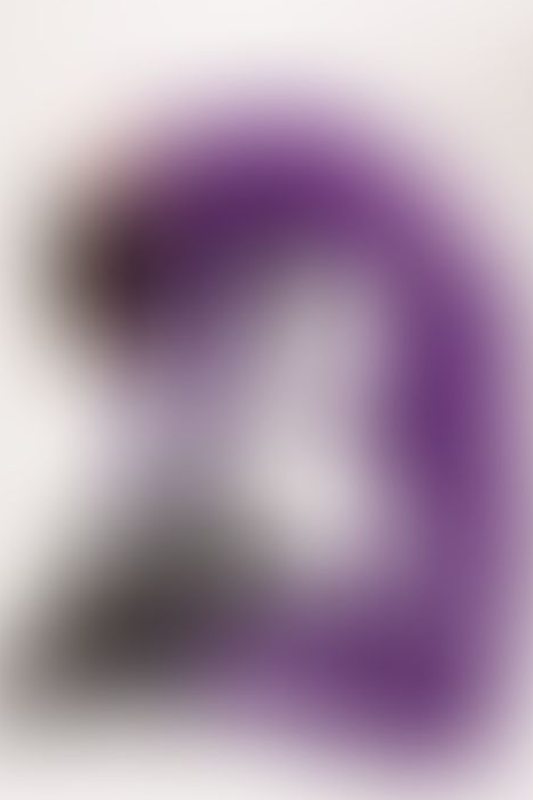 A sexy photograph of Cam Damage in purple & pink latex. Posted March 2018.