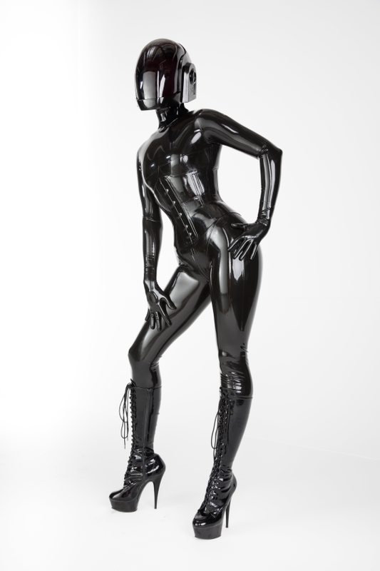 A sexy photograph of Vespa in black latex. Posted February 2018.