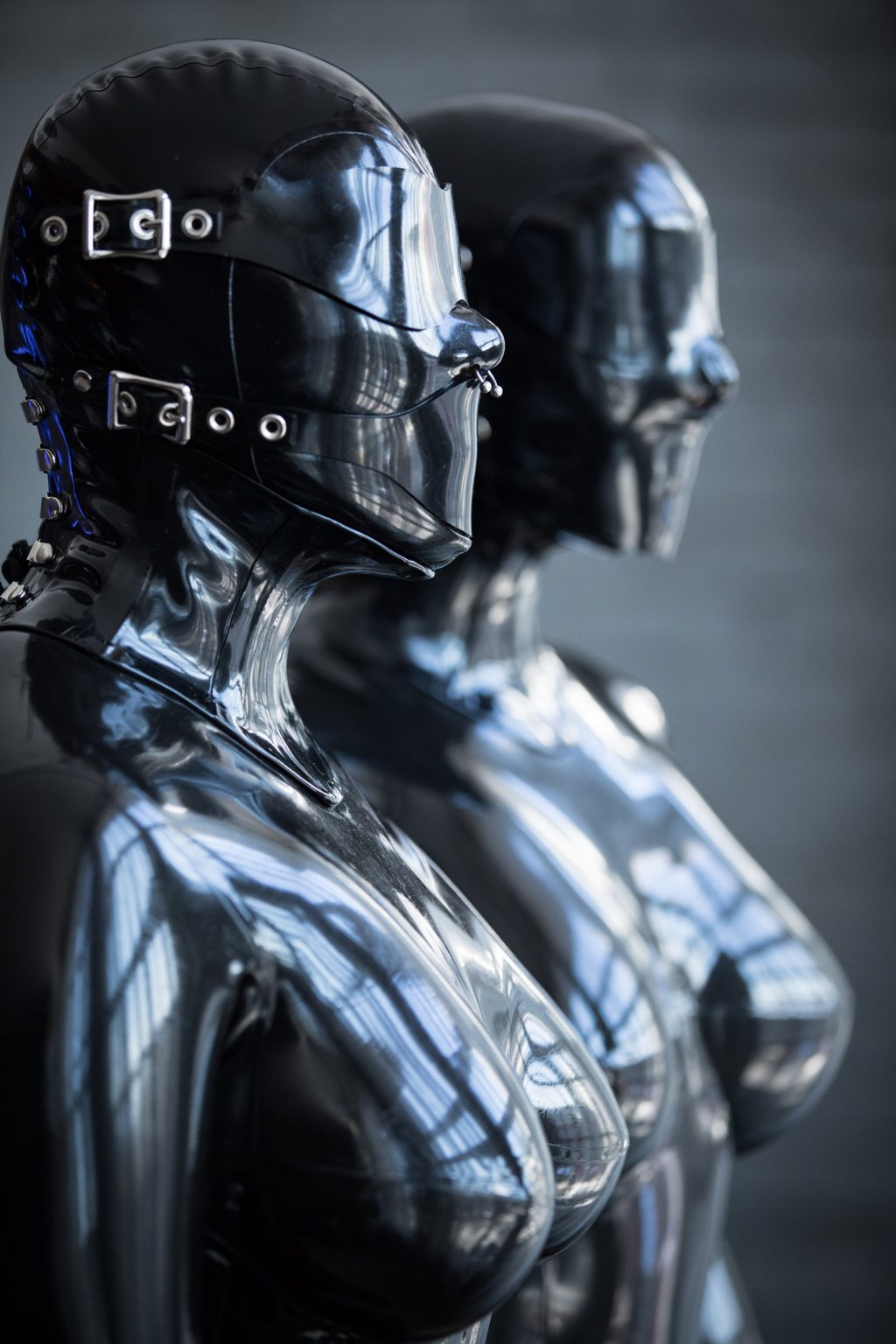 Sissy Maid A photo album of Vespa & Ms Pervology, in black & transparent latex. Posted March 2018.