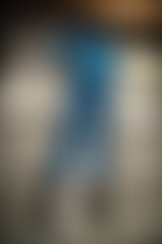 A sexy photograph of Vespa in transparent &amp; blue latex. Posted December 2016.