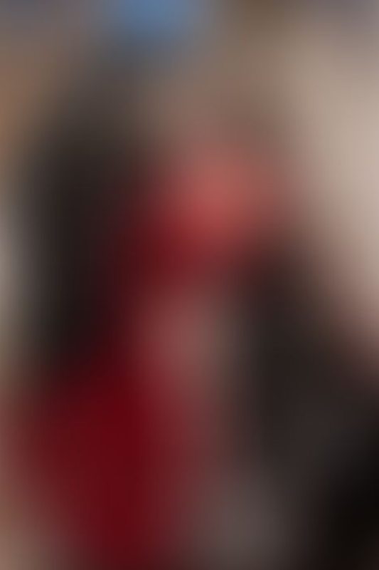 A sexy photograph of Vauntastic, Vespa &amp; Cam Damage in black latex. Posted December 2021.