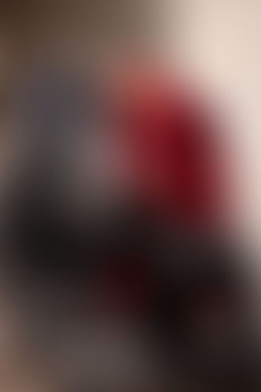 A sexy photograph of Vauntastic, Vespa &amp; Cam Damage in black latex. Posted December 2021.