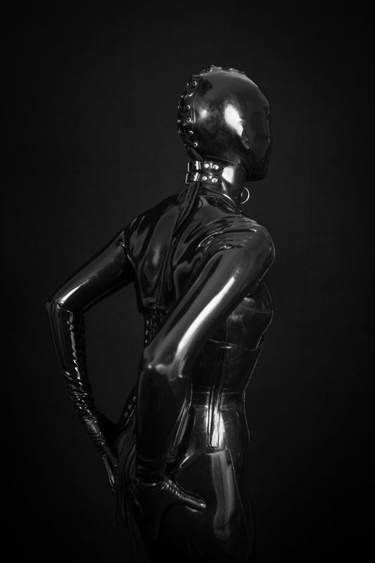 A sexy photograph of Vespa in black latex. Posted January 2015.
