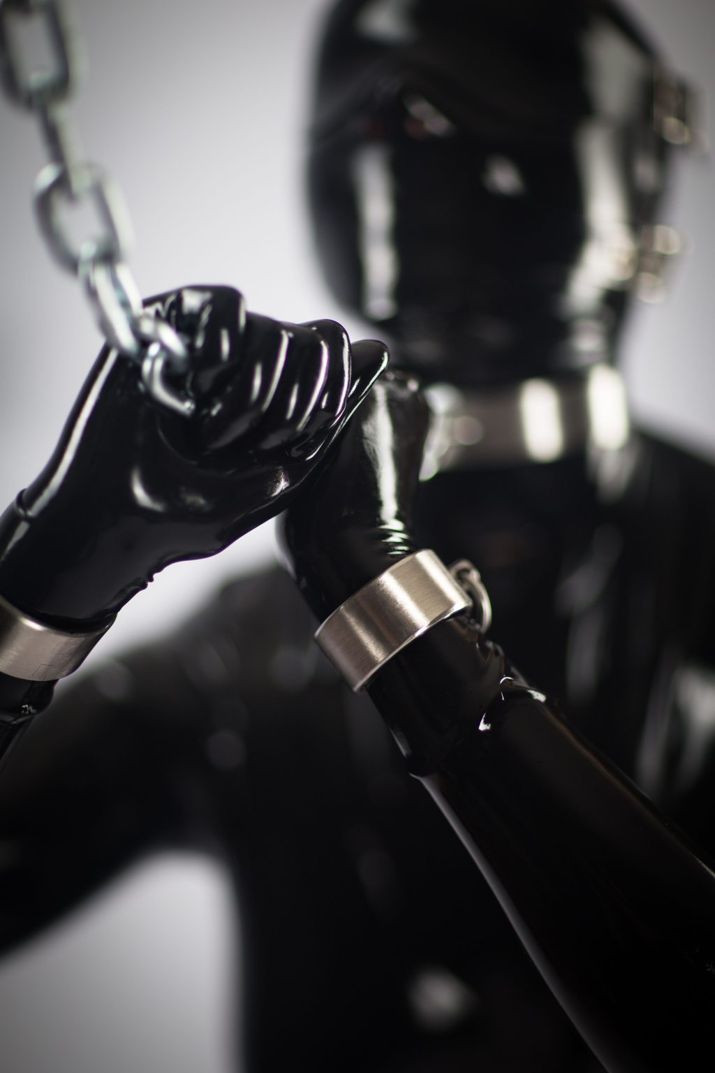 Trouble A photo album of Vespa & Trouble, in black latex. Posted February 2016.