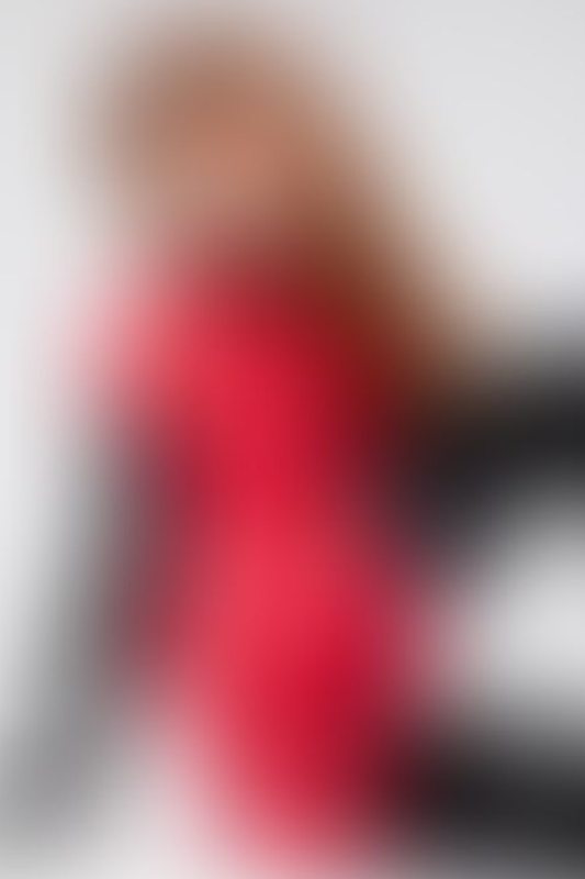 A sexy photograph of Kinki Venus in red latex. Posted November 2018.