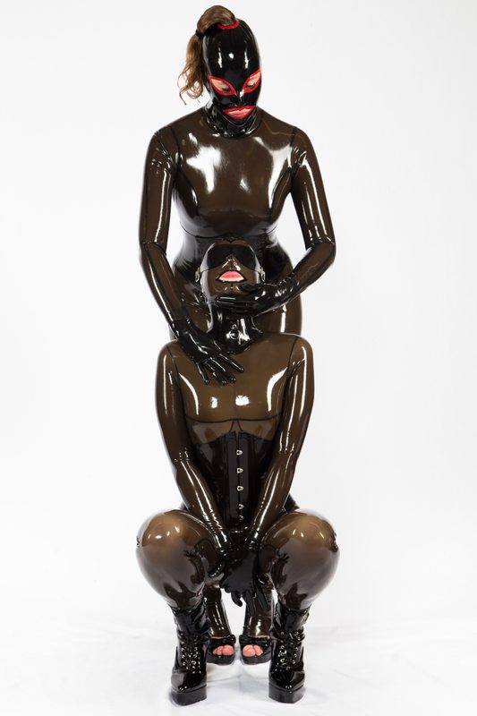 A sexy photograph of Vespa, in transparent latex. Posted May 2015.