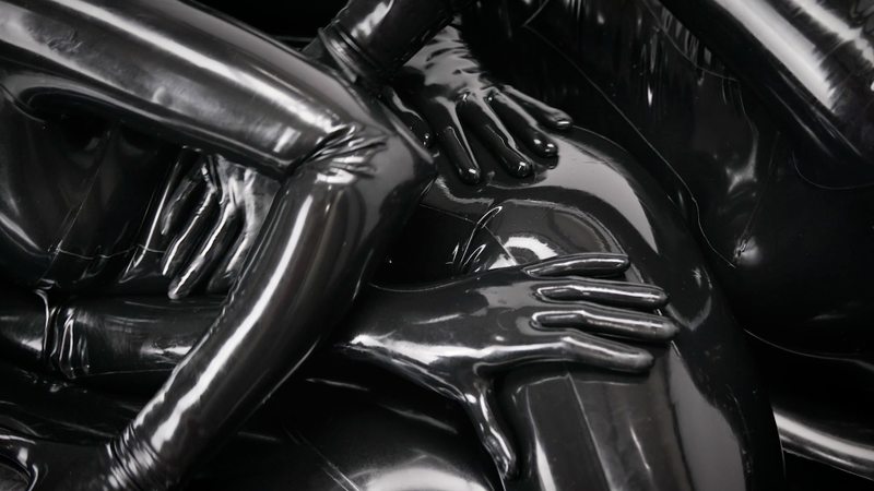 A sexy video of Vespa, Rope Candy, Nico & Chell in black latex. Tagged with: strapon. Posted November 2018.